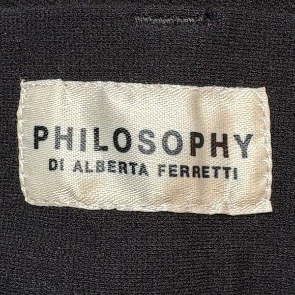Philosophy Di Alberta Ferretti VTG Black Mid Rise Riding Pants Size 38 IT XS - Picture 3 of 5